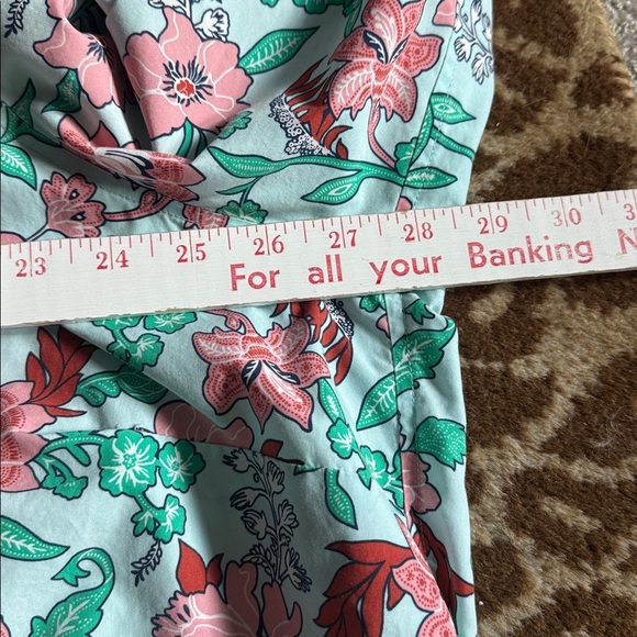 Lands End Floral Print Button Down Supina Cotton blouse Top plus size Womens 26W - Picture 11 of 12